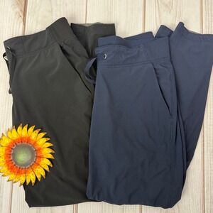 Athleta Black Navy Blue Jogger Pants Womens Size 4 Bundle